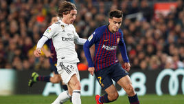 6 февраля. Барселона. "Барселона" - "Реал" - 1:1. Лука Модрич и Фелиппе Коутинью.