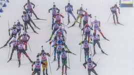 Мужская эстафета в Кэнморе. Норвегия - первая, Россия - третья