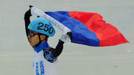 10 февраля 2014 года. Сочи. Виктор Ан завоевал бронзу на олимпийской дистанции 1500 метров.