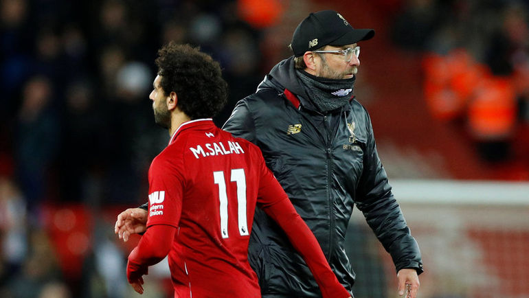 Мохамед Салах и Юрген Клопп. Фото REUTERS Мохамед Салах и Юрген Клопп. Фото REUTERS