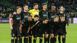 14 февраля. Краснодар. "Краснодар" - "Байер" - 0:0. Стартовый состав хозяев поля.