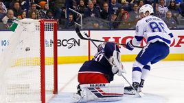 18 февраля. Коламбус. "Коламбус" – "Тампа-Бэй" – 1:5. Один из голов Никиты Кучерова (№ 86).