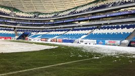 Поле стадиона в Самаре.