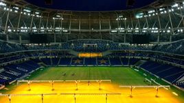 Поле стадиона "Динамо".