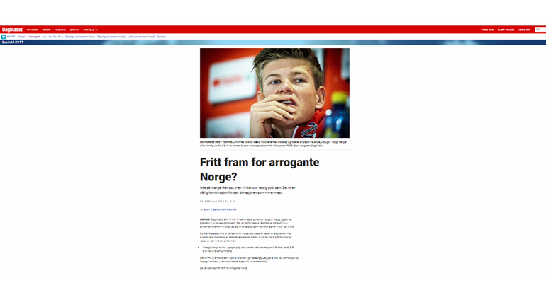 Норвежские СМИ – о скандале на чемпионате мира. Норвежские СМИ – о скандале на чемпионате мира.