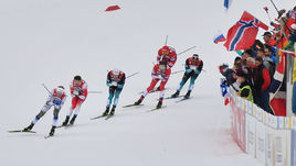 Участники мужского спринта.