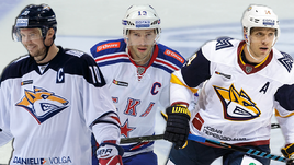 Сергей Мозякин, Павел Дацюк и Николай Кулемин.