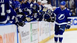 25 февраля. Тампа. "Тампа" - "Лос-Анджелес" - 4:3 Б. Никита Кучеров.