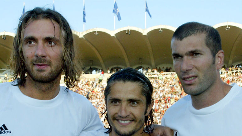 Кристофф Дюгарри, Бексант Лизаразю и Зинедин Зидан. Фото REUTERS Кристофф Дюгарри, Бексант Лизаразю и Зинедин Зидан. Фото REUTERS