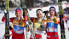 Наталья Непряева (слева), Тереза Йохауг (в центре), Ингвильд Остберг.