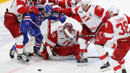 28 февраля. Санкт-Петербург. СКА - "Спартак" - 2:3. Юлиус Гудачек и его партнеры смоги отыграться со счета 0:2.