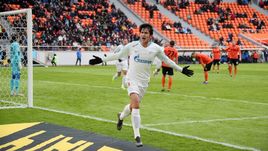 2 марта. "Урал" - "Зенит" - 0:1. Сердар Азмун празднует забитый мяч.