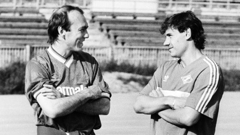 Вагиз Хидиятуллин и Андрей Канчельскис. Фото Дмитрий Солнцев Вагиз Хидиятуллин и Андрей Канчельскис. Фото Дмитрий Солнцев