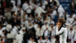 5 марта. Мадрид. "Реал" - "Аякс" - 1:4. Расстройство Луки Модрича после игры.