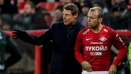 3 марта. Москва. "Спартак" – "Краснодар" – 1:1. Олег Кононов и Денис Глушаков.