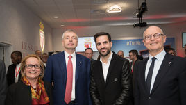 Презентация нового проекта Дмитрия Рыболовлева (второй слева) совпала с представлением Сеска Фабрегаса (второй справа).