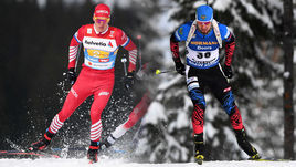 Александр Большунов (слева) и Александр Логинов.