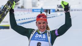 Херрманн выиграла женскую гонку преследования на ЧМ. Павлова - девятая