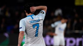 14 марта. Вильярреал. "Вильярреал" - "Зенит" - 2:1. Нападающий сине-бело-голубых Сердар Азмун.