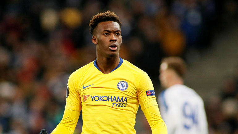 Каллум Хадсон-Одои празднует забитый гол. Фото AFP Каллум Хадсон-Одои празднует забитый гол. Фото AFP