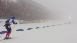 Мужской спринт на этапе Кубка мира в Осло. Йоханнес Бе - первый, Логинов - девятый