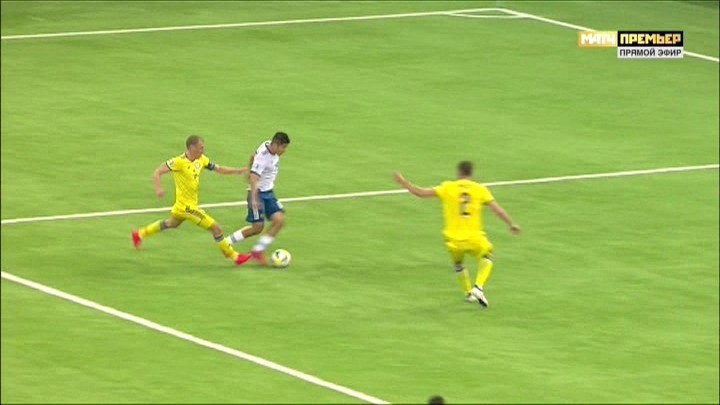 27-я минута матча Казахстан - Россия. 27-я минута матча Казахстан - Россия.