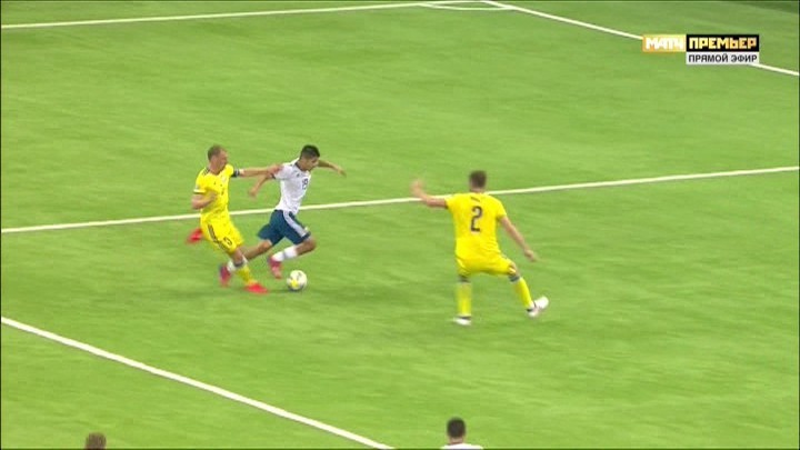 27-я минута матча Казахстан - Россия. 27-я минута матча Казахстан - Россия.