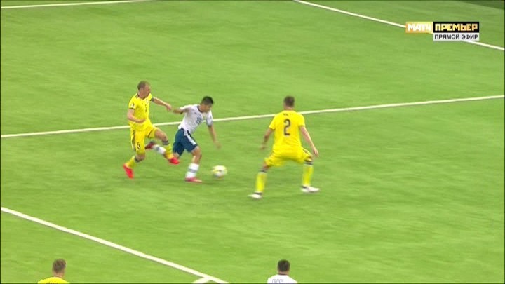 27-я минута матча Казахстан - Россия. 27-я минута матча Казахстан - Россия.