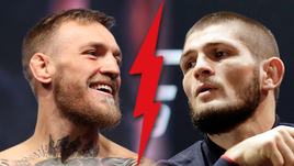 Конор Макгрегор (слева) снова скандалит с Хабибом Нурмагомедовым.