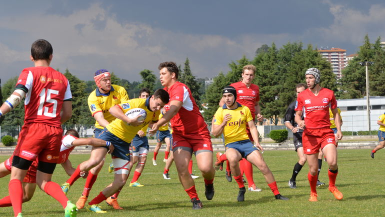 Игроки юниорской сборной России в матче с командой Испании. Фото Пресс-служба Федерации регби Португалии Игроки юниорской сборной России в матче с командой Испании. Фото Пресс-служба Федерации регби Португалии