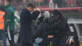 6 апреля. Москва. Тушино. "Спартак" - ЦСКА - 0:2. Эмоции Виктора Гончаренко.