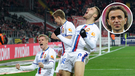 Генеральный директор ЦСКА Роман Бабаев сообщил: есть шанс, что Никола Влашич (№8), арендованный у "Эвертона", останется в ЦСКА.