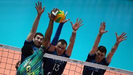 10 апреля. Казань. "Зенит" – "Перуджа" – 3:1. Тройной казанский блок для Вильфредо Леона.