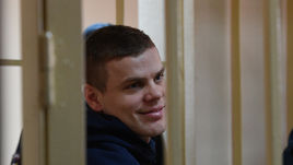 Александр Кокорин в зале Пресненского суда.