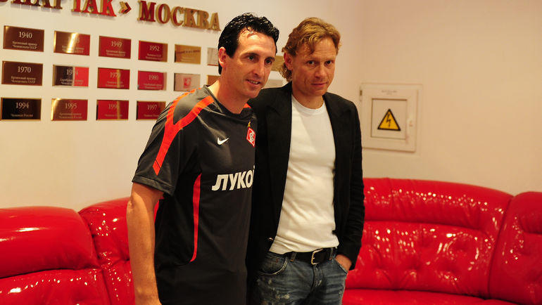 Унаи Эмери и Валерий Карпин. Унаи Эмери и Валерий Карпин.