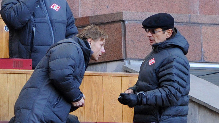 Валерий Карпин и Леонид Федун. Валерий Карпин и Леонид Федун.