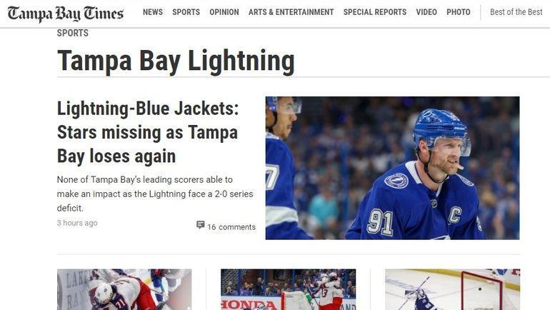 Что пишут за океаном о поражениях Тампы в серии Кубка Стэнли против Коламбуса. Что пишут за океаном о поражениях Тампы в серии Кубка Стэнли против Коламбуса.
