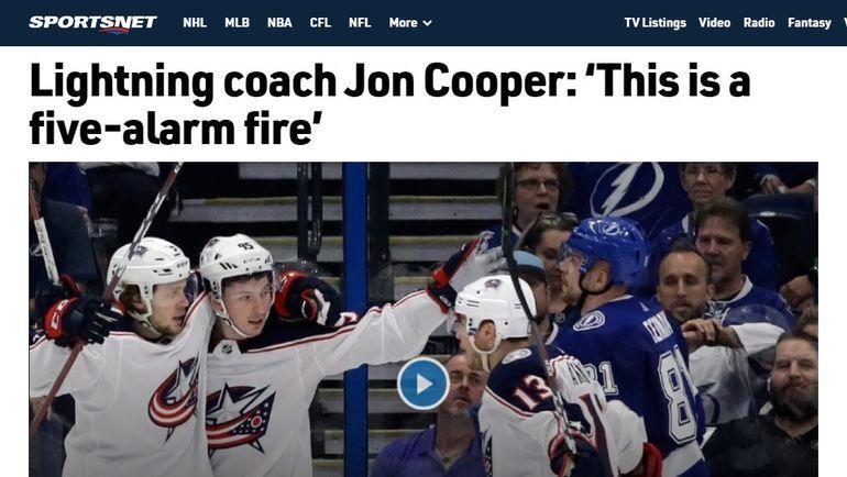 Что пишут за океаном о поражениях Тампы в серии Кубка Стэнли против Коламбуса. Что пишут за океаном о поражениях Тампы в серии Кубка Стэнли против Коламбуса.