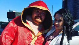 15 апреля. Москва. Вячеслав Дацик и его девушка Виктория Малмыгина перед боем с Артемом Тарасовым.