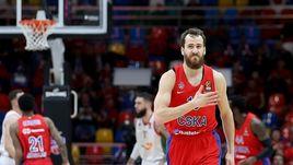 16 апреля. Москва. ЦСКА – Баскония – 94:68. Защитник армейцев Серхио Родригес.