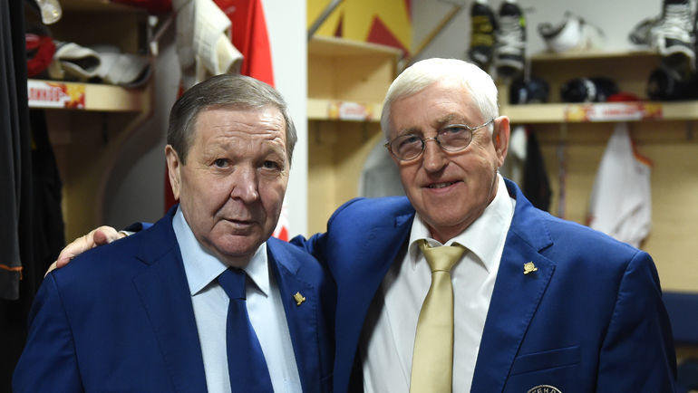 Александр Мальцев (слева) и Борис Михайлов. Фото Владимир Беззубов, photo.khl.ru Александр Мальцев (слева) и Борис Михайлов. Фото Владимир Беззубов, photo.khl.ru