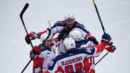 19 апреля. Балашиха. "Авангард" - ЦСКА - 2:3 ОТ. Армейцы впервые выиграли Кубок Гагарина.