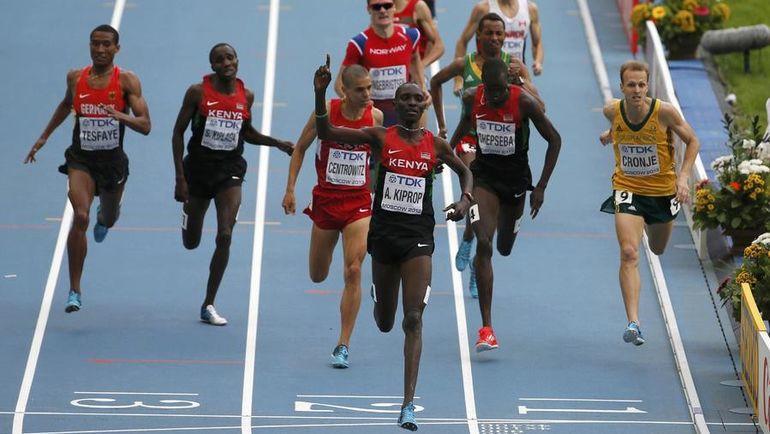 Асбел Кипроп (на переднем плане). Фото REUTERS Асбел Кипроп (на переднем плане). Фото REUTERS