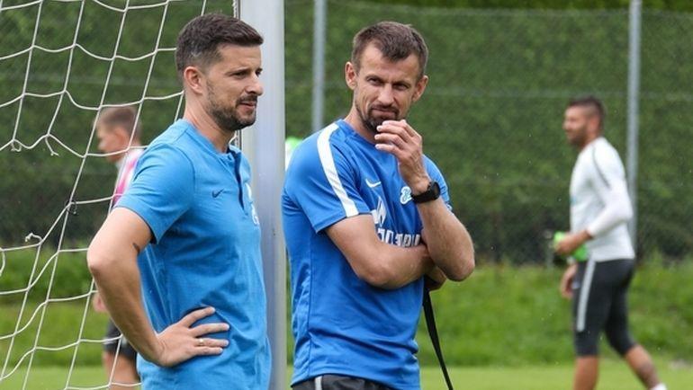 Исаак Серрано (слева) и Сергей Семак. Исаак Серрано (слева) и Сергей Семак.