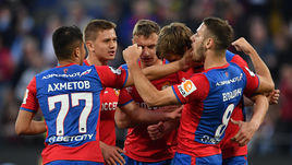 24 апреля. Москва. ЦСКА – "Анжи" – 2:0. Радость армейцев после гола Яки Бийола.