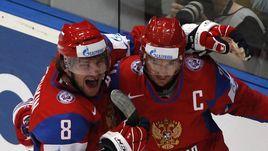 2010 год. Александр Овечкин и Илья Ковальчук на чемпионате мира в Германии.