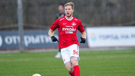 24 ноября 2018 года. Москва. "Спартак-2" - "Химки" - 0:1. Илья Гапонов в игровом моменте.