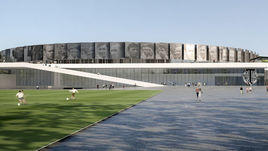 Макет нового стадиона ФК "Торпедо".