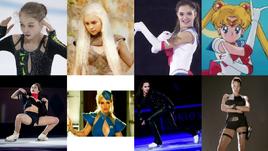 Образы российских фигуристок.