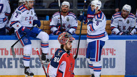 5 апреля. Москва. ЦСКА - СКА - 3:0. Илья Сорокин по окончании матча.